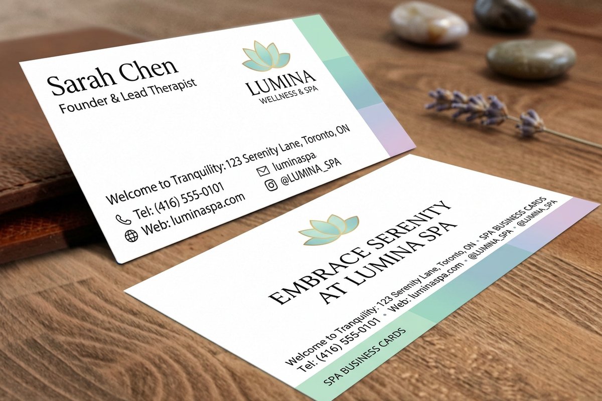 Spa Business Cards