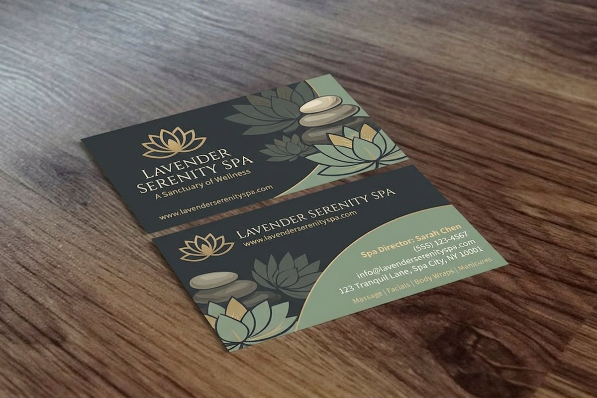 Spa Business Cards