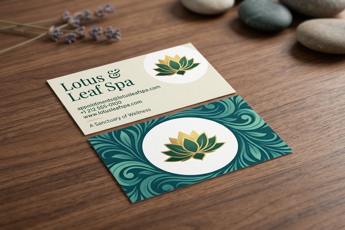 Spa Business Cards