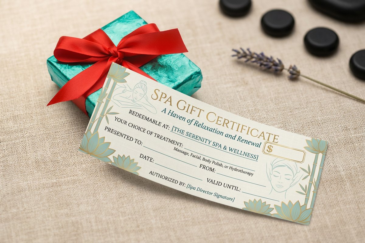 Spa Gift Certificates
