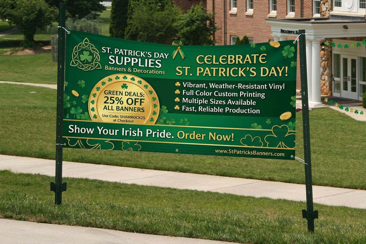 St Patricks Day Banners