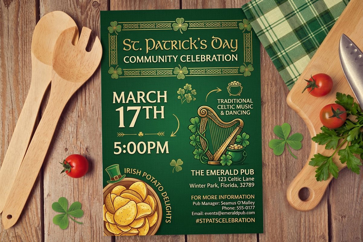 St Patricks Day Flyers