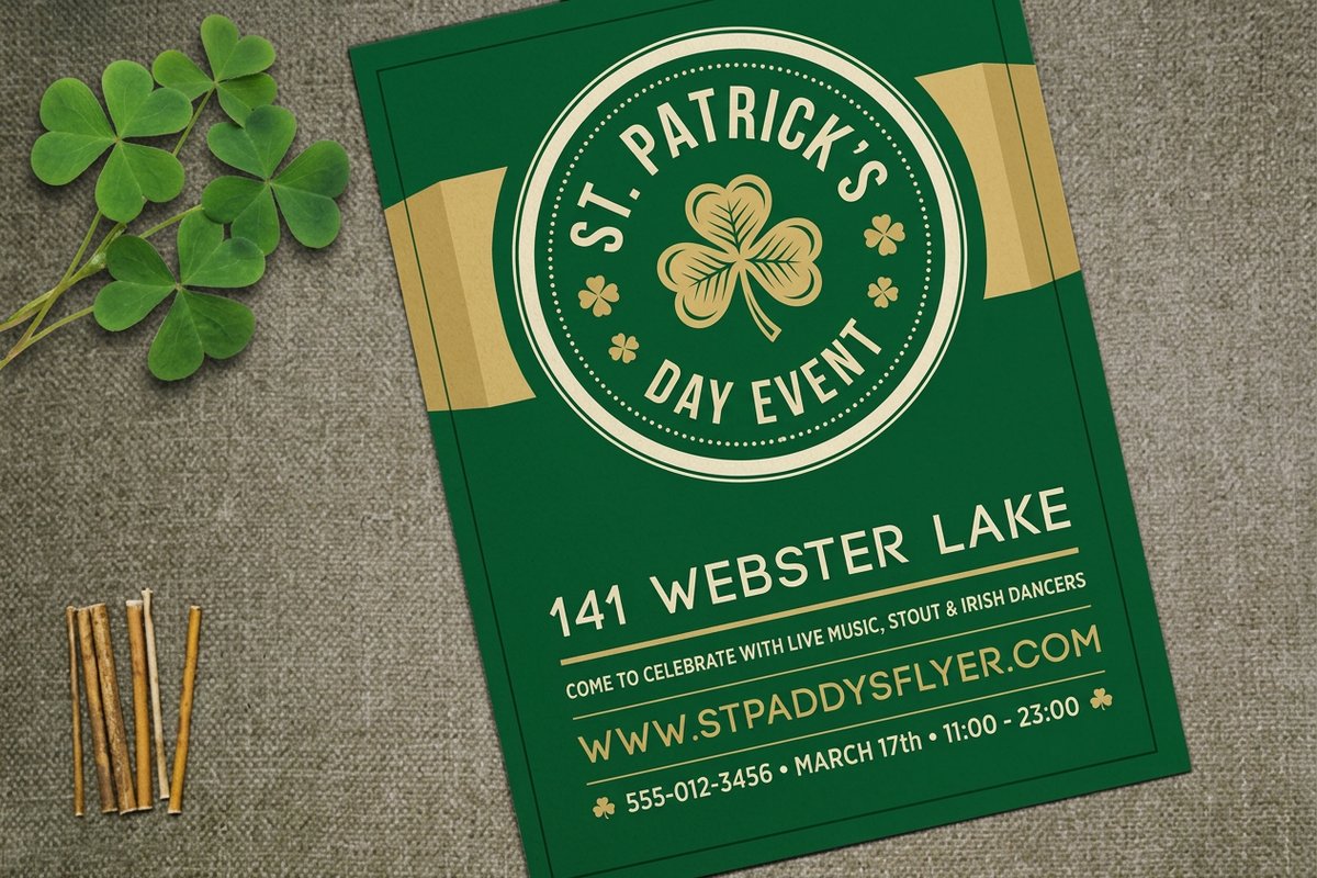 St Patricks Day Flyers 3 - 4OVER4