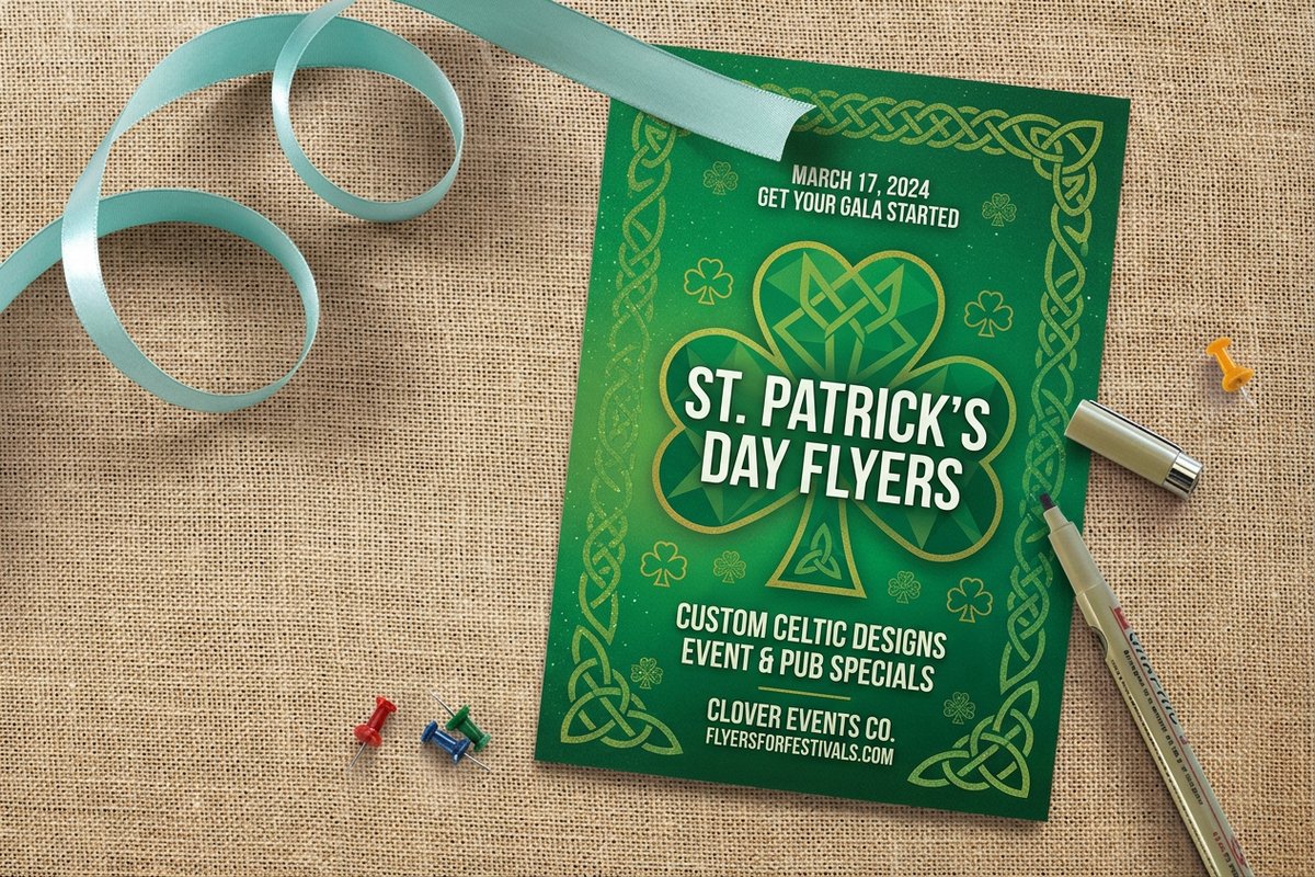 St Patricks Day Flyers 4 - 4OVER4