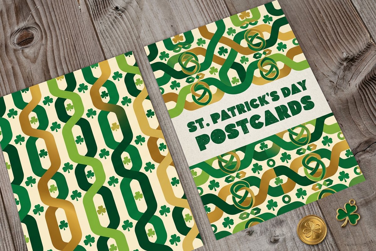 St Patricks Day Postcards 3 - 4OVER4