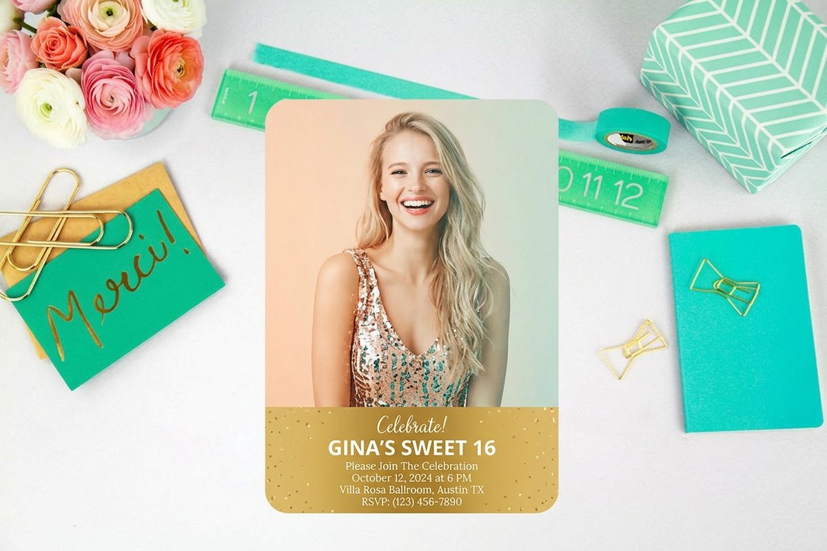 Sweet 16 Invitations 1 - 4OVER4