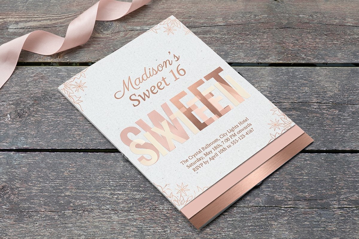 Sweet 16 Invitations