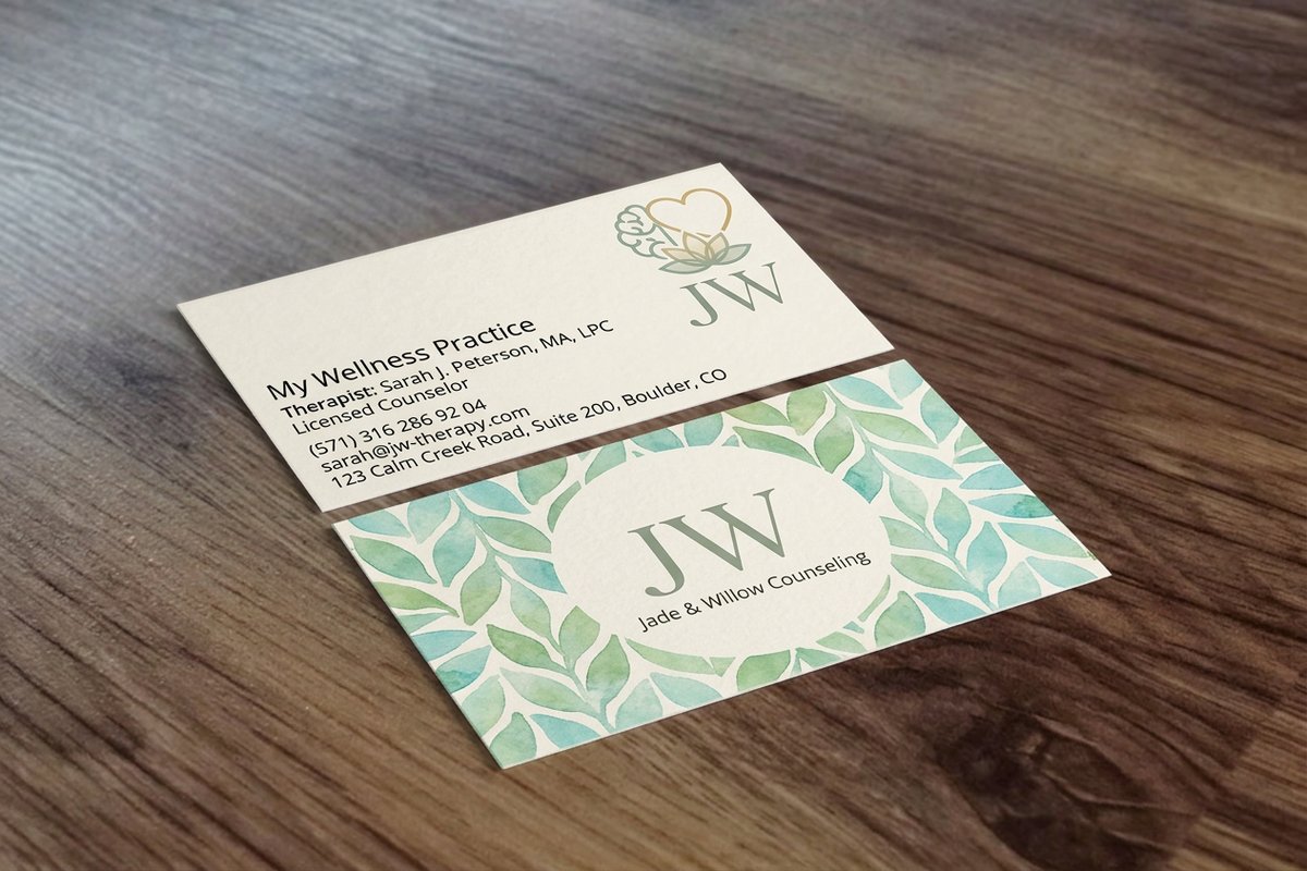 Therapist Business Cards