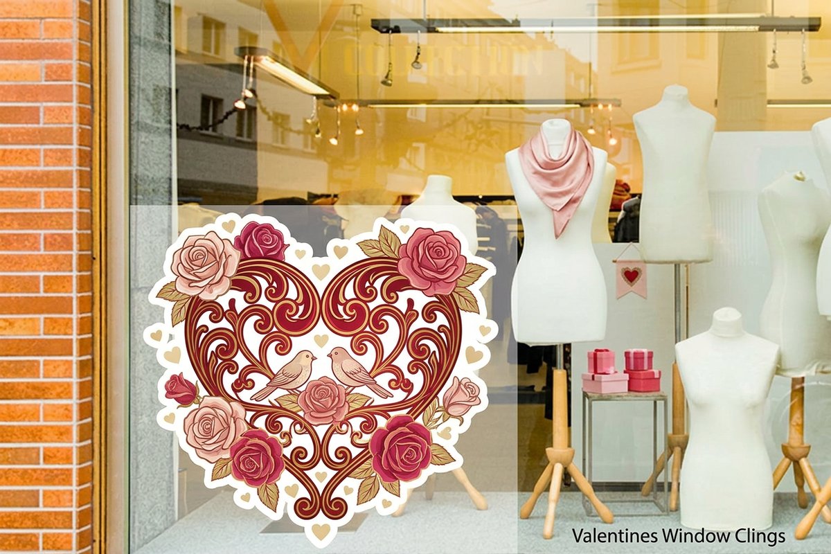 Valentines Window Clings