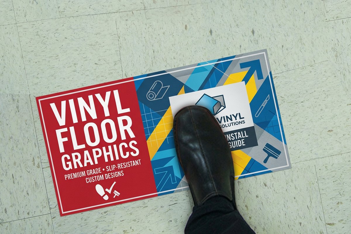 Vinyl Floor Graphics by 4OVER4