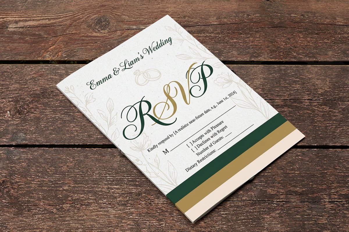 Wedding Rsvp Cards 3 - 4OVER4