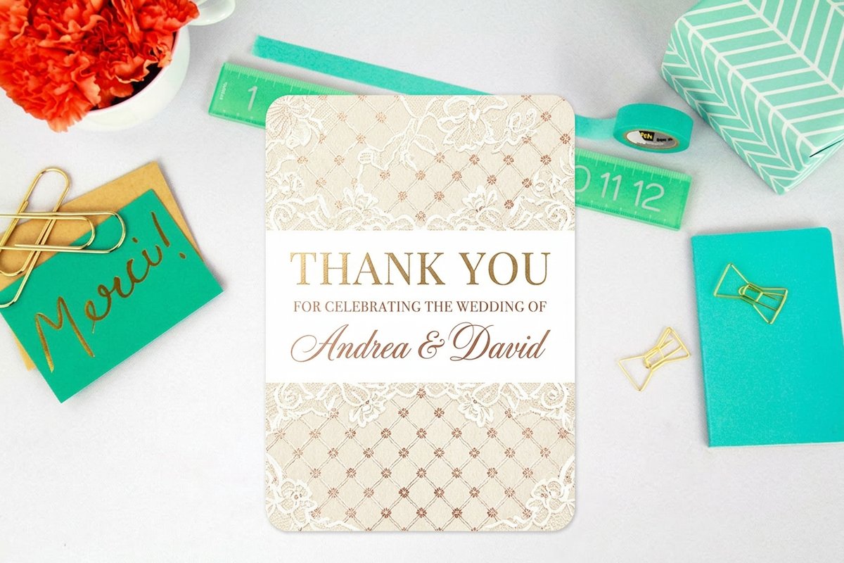 Wedding Thank You Cards 3 - 4OVER4