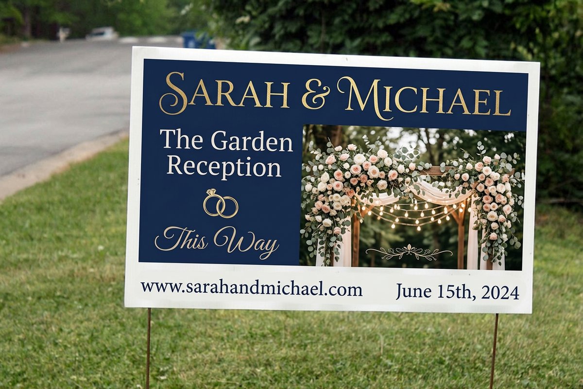 Wedding Yard Signs