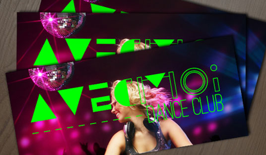 Custom buckslips printing examples and design ideas for marketing. - Example 1