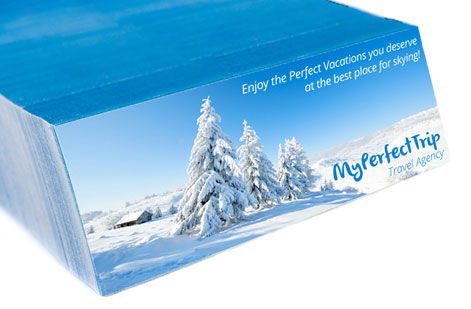 Custom buckslips printing examples and design ideas for marketing. - Example 6