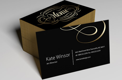 Business Card Printing Options, Styles, and Finishes Explained - Example 6