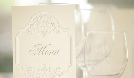 Understanding Menu Printing Designs, Examples, and Finishes - Example 1