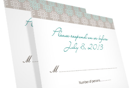 Understanding Custom Response Card Printing and Design - Example 6