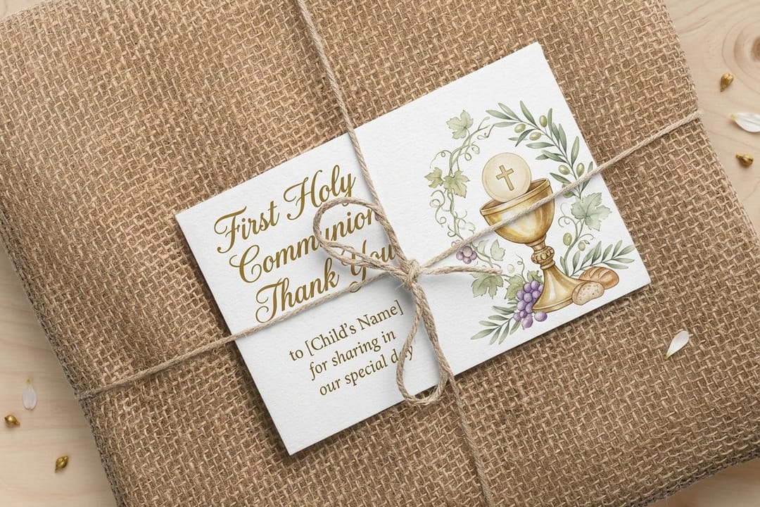 Communion Thank You Cards