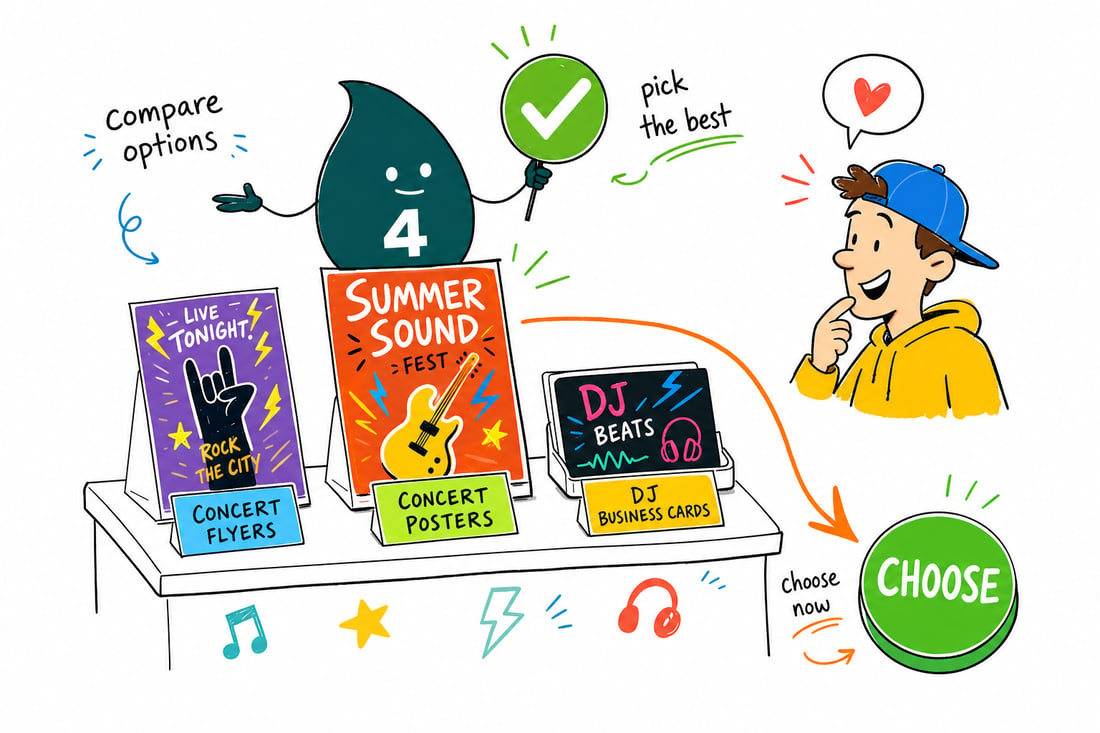 Wally compares Entertainment options side by side at 4OVER4.COM