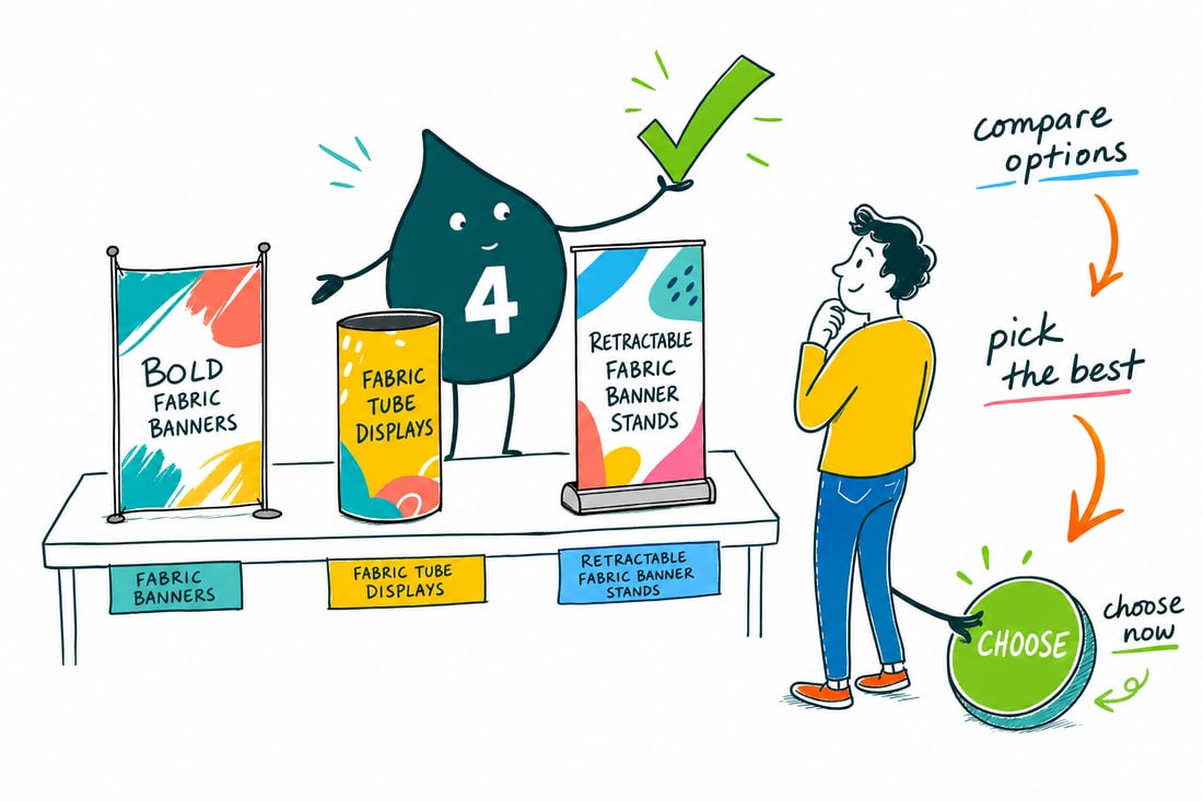 Wally compares Fabric Printing options side by side at 4OVER4.COM