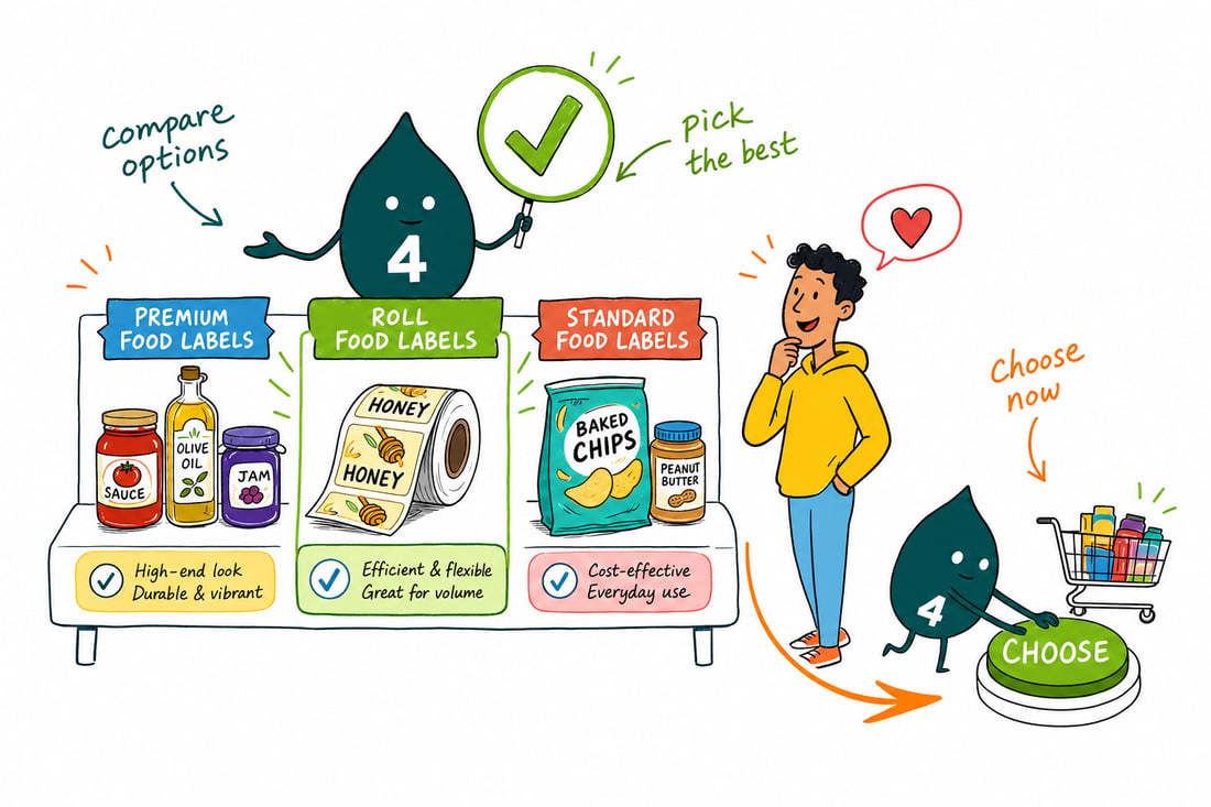 Wally compares Food and Beverage options side by side at 4OVER4.COM