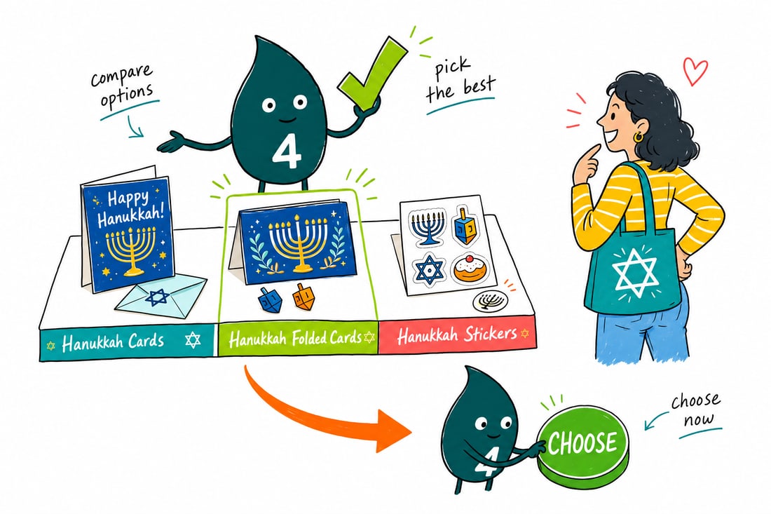 Wally compares Hanukkah options side by side at 4OVER4.COM