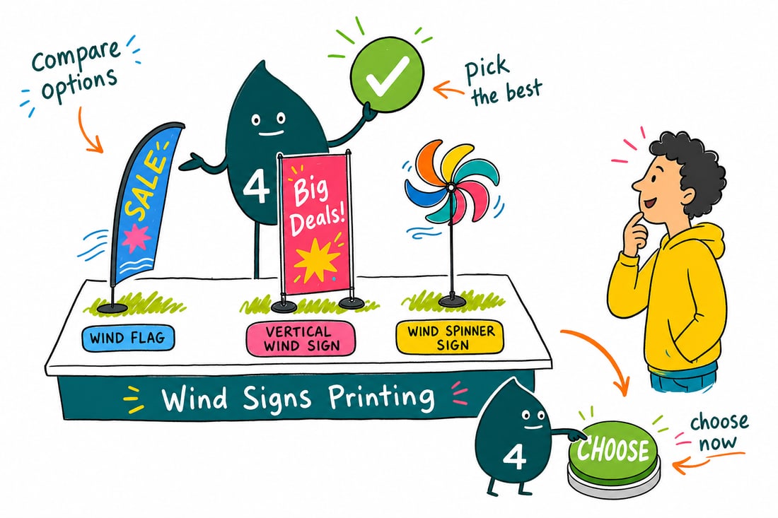 Wally compares Wind Signs options side by side at 4OVER4.COM