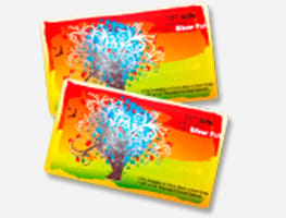 Metallic foil file prep instructions for 4OVER4 business cards