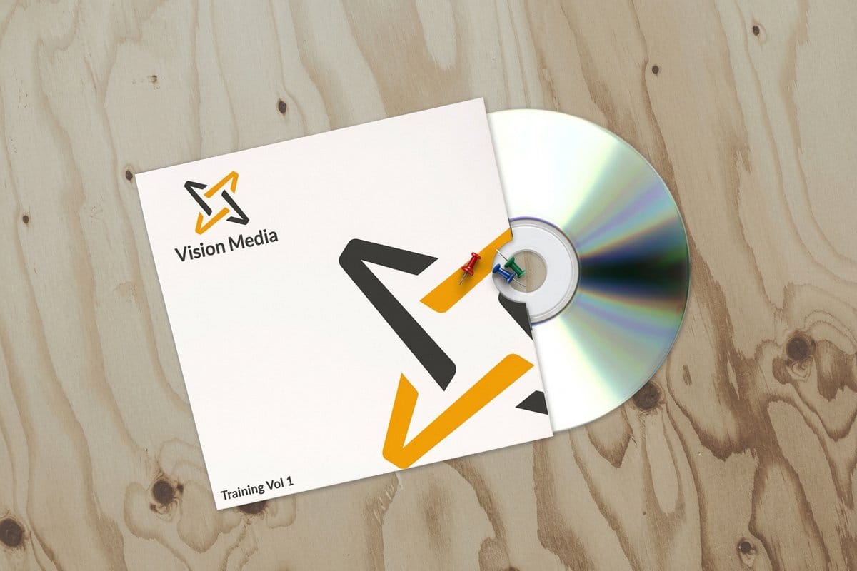 Printed sleeve packaging from 4OVER4.COM shown as a slip-on wrap for a flat product