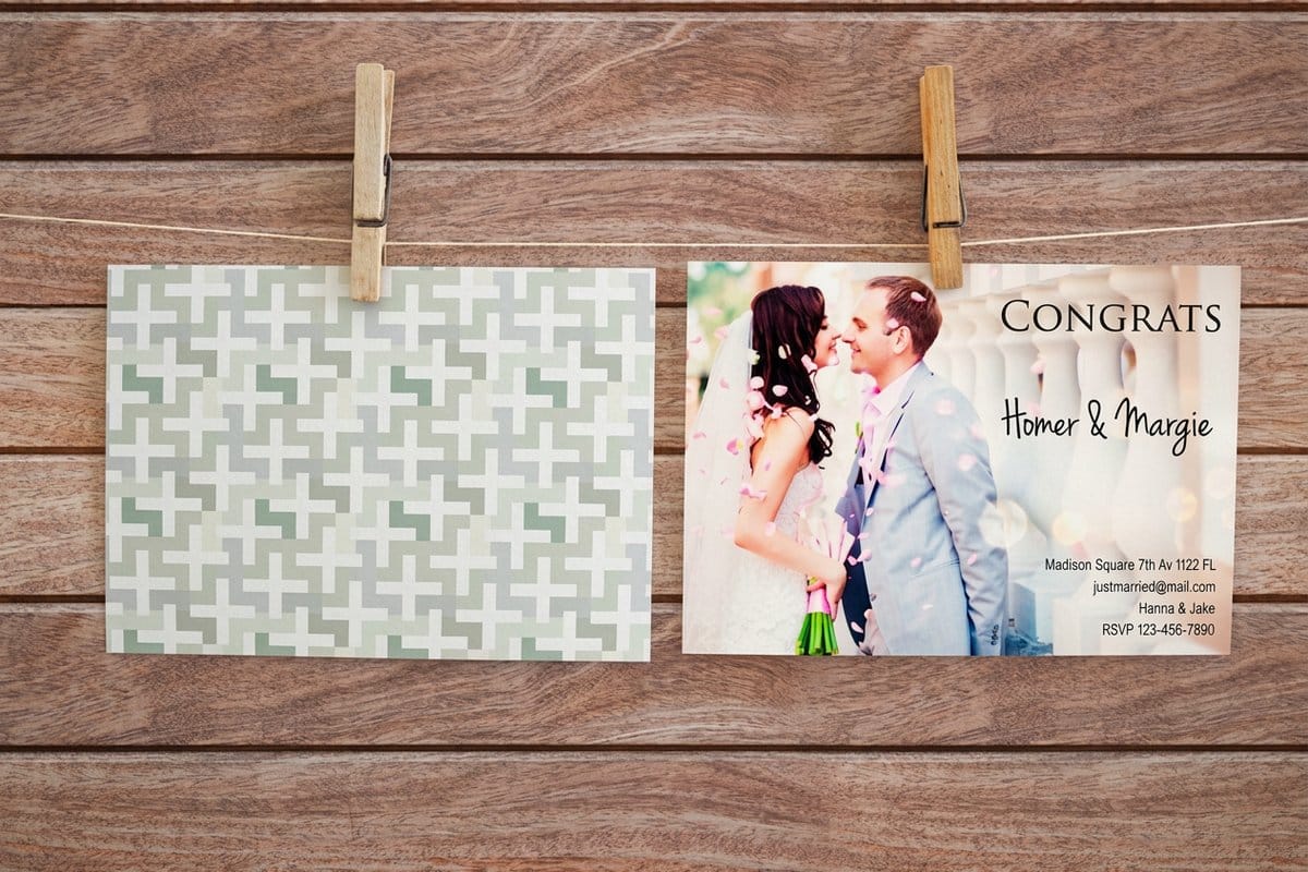 Fun Easter display font on party invitations printed by 4OVER4.COM