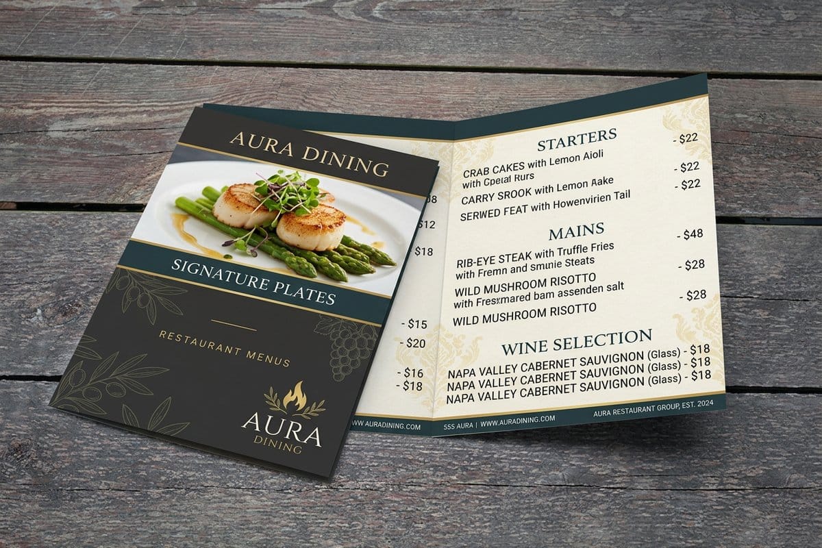 Menu Design Showcase