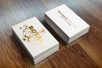 Metallic Foil Business Cards