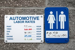 Dry Erase Aluminum Signs
