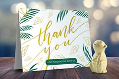 Folded Thank You Cards