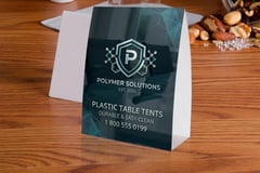 Plastic Table Tents