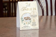 Wedding Table Tents