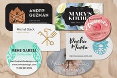 Die-Cut Business Cards
