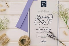 Flat Wedding Invitations