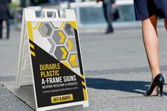 Plastic a Frame Signs