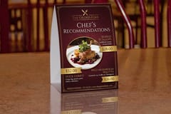 Restaurant Table Tents
