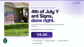 4th of July Yard Signs
