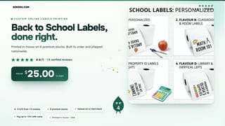 Back to School Labels