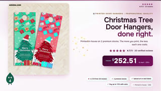 Christmas Tree Door Hangers
