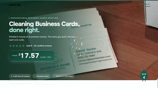Cleaning Business Cards