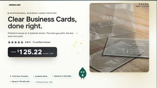 Clear Business Cards