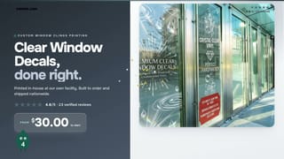 Clear Window Decals