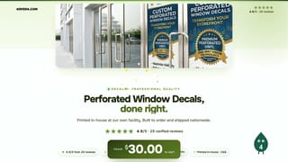 Perforated Window Decals