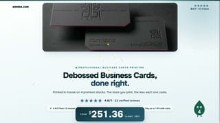 Debossed Business Cards