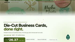 Die-Cut Business Cards
